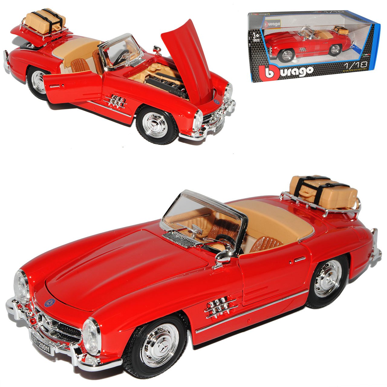 Mercedes-Benz 300SL Touring Roadster Cabrio Rot W198 1954-1963 18
